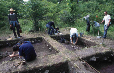 Archeologický výzkum v severozápadním rohu akropole