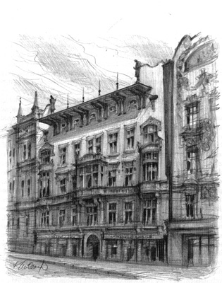 Dům čp. 1011 na Národní třídě koupila v r. 1905 jako své reprezentativní sídlo Pojišťovna Praha.