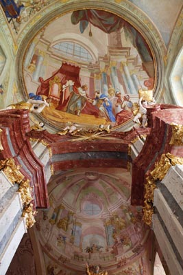 Juda Tadeáš Supper, malířská výzdoba bočních kaplí v kostele Nanebevzetí P. Marie, bývalý cisterciácký klášter, Sedlec u Kutné Hory, 50. léta 18. století